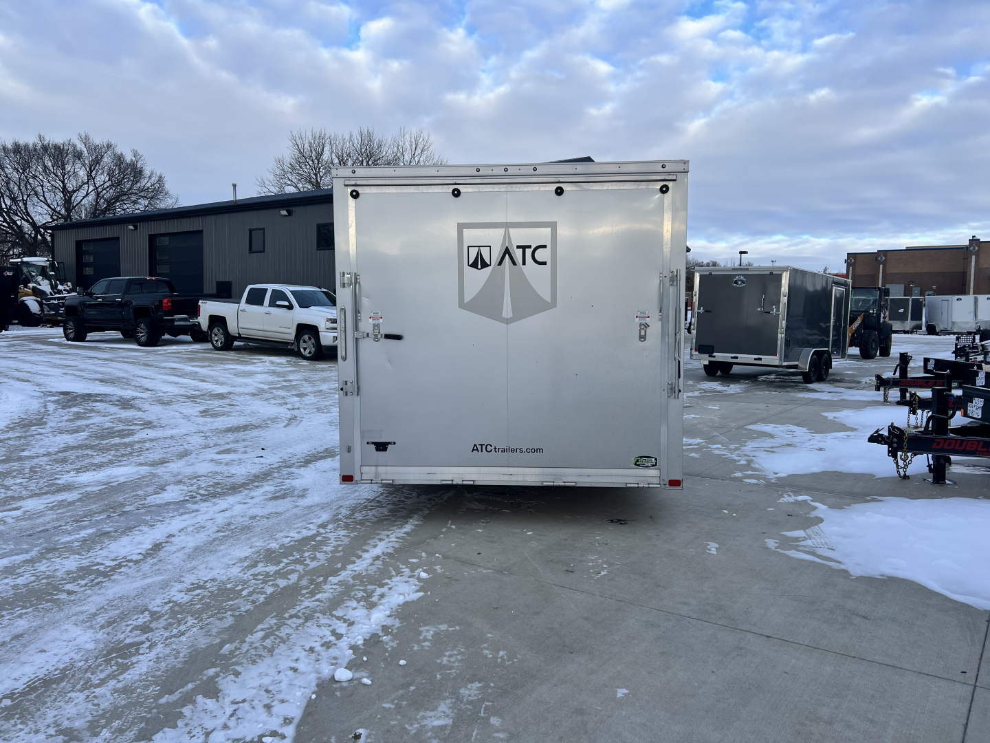 Used 2016 ATC 8.5x20 ALL Aluminum TALL Enclosed Cargo Hauler Rear Ramp Trailer