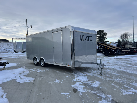 Used 2016 ATC 8.5x20 ALL Aluminum TALL Enclosed Cargo Hauler Rear Ramp Trailer