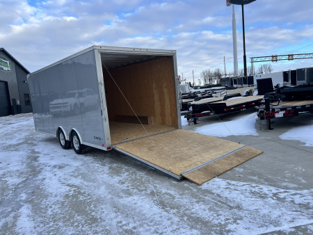 Used 2016 ATC 8.5x20 ALL Aluminum TALL Enclosed Cargo Hauler Rear Ramp Trailer