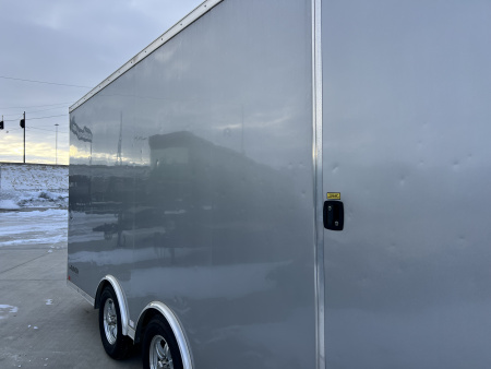 Used 2016 ATC 8.5x20 ALL Aluminum TALL Enclosed Cargo Hauler Rear Ramp Trailer