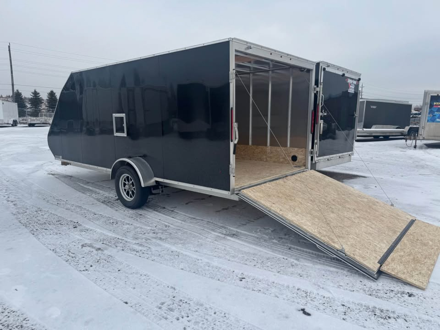 New 2026 7x16 Aluminum Enclosed Hybrid Trailer