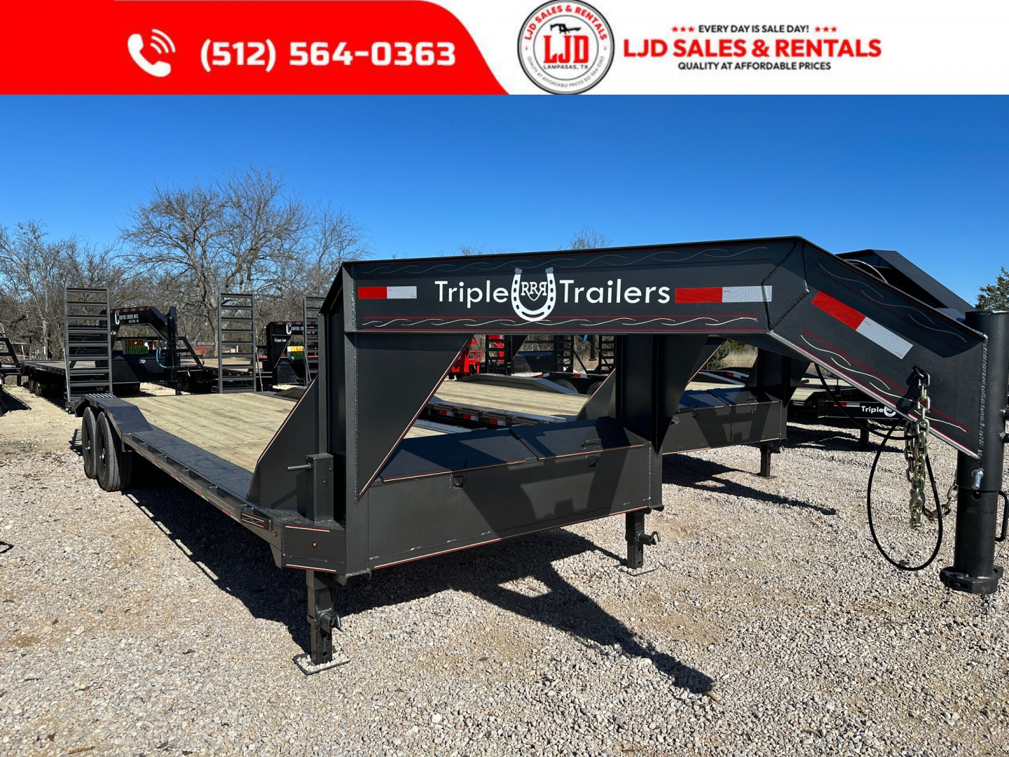 New 2026 Triple R - Drive Over Fender - 102  x 26' Equipment Trailer