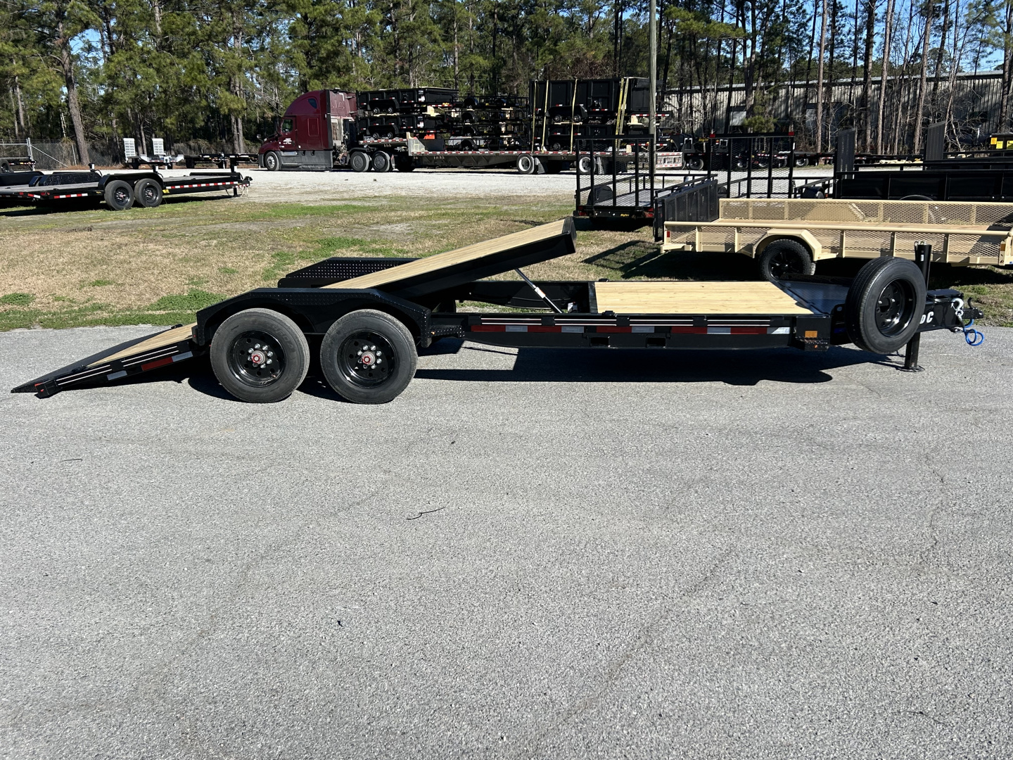 New 2026 Diamond C Trailers HDT210 Tilt Trailer #17,290 lbs Payload, HUGE 10K Axles Hydraulic Jack !