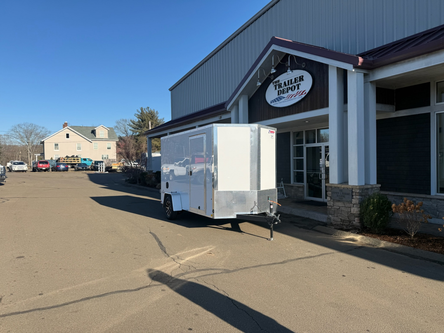 New Pace American 6′ x 12′ + V-Nose Enclosed Cargo Trailer with Barn Doors 2.9K