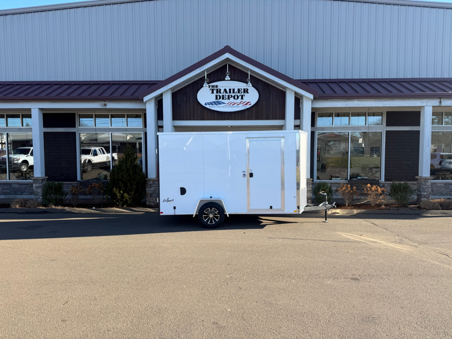 New Pace American 6′ x 12′ + V-Nose Enclosed Cargo Trailer with Barn Doors 2.9K