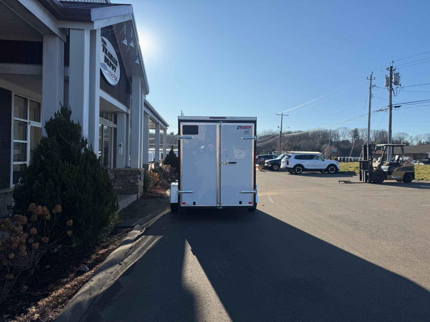 New Pace American 6′ x 12′ + V-Nose Enclosed Cargo Trailer with Barn Doors 2.9K