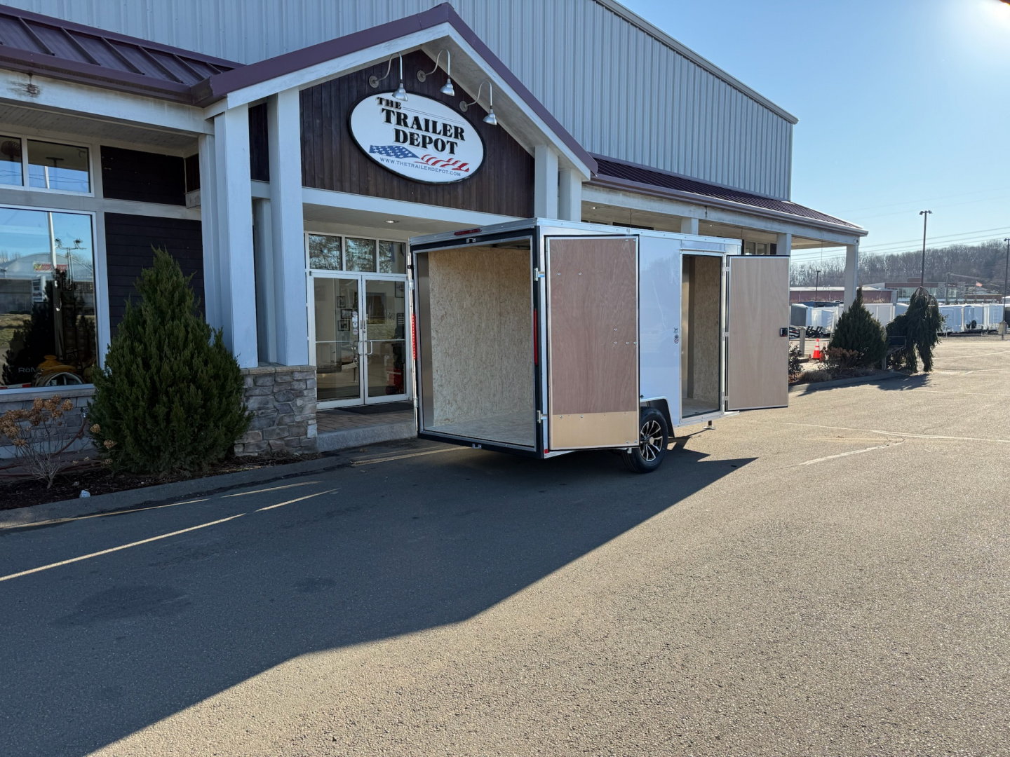 New Pace American 6′ x 12′ + V-Nose Enclosed Cargo Trailer with Barn Doors 2.9K