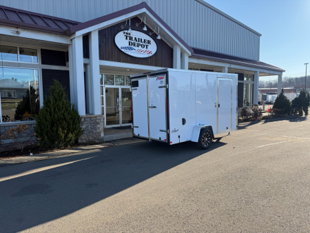 New Pace American 6′ x 12′ + V-Nose Enclosed Cargo Trailer with Barn Doors 2.9K