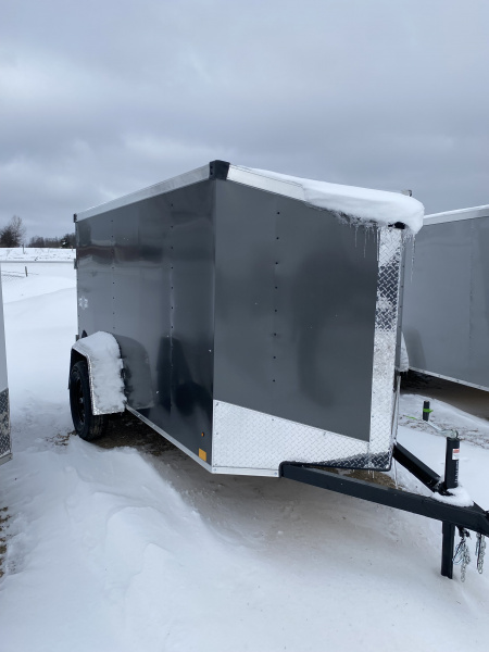 New 2026 Stealth Trailers 5X10 W/RAMP CHARCOAL 3K Cargo / Enclosed Trailer