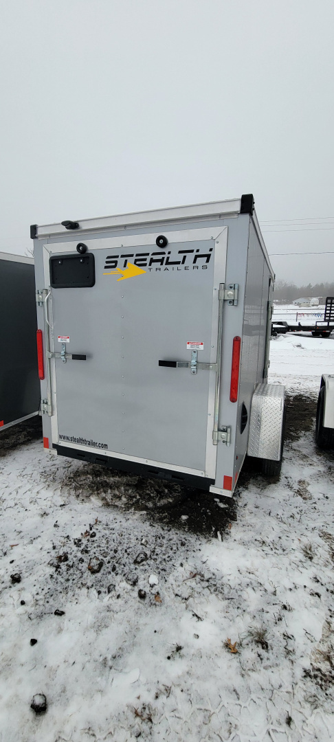New 2026 Stealth Trailers 5X8 W/RAMP SILVER 3K Cargo / Enclosed Trailer