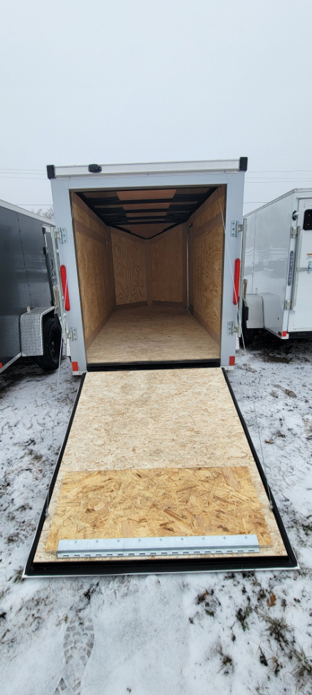 New 2026 Stealth Trailers 5X8 W/RAMP SILVER 3K Cargo / Enclosed Trailer