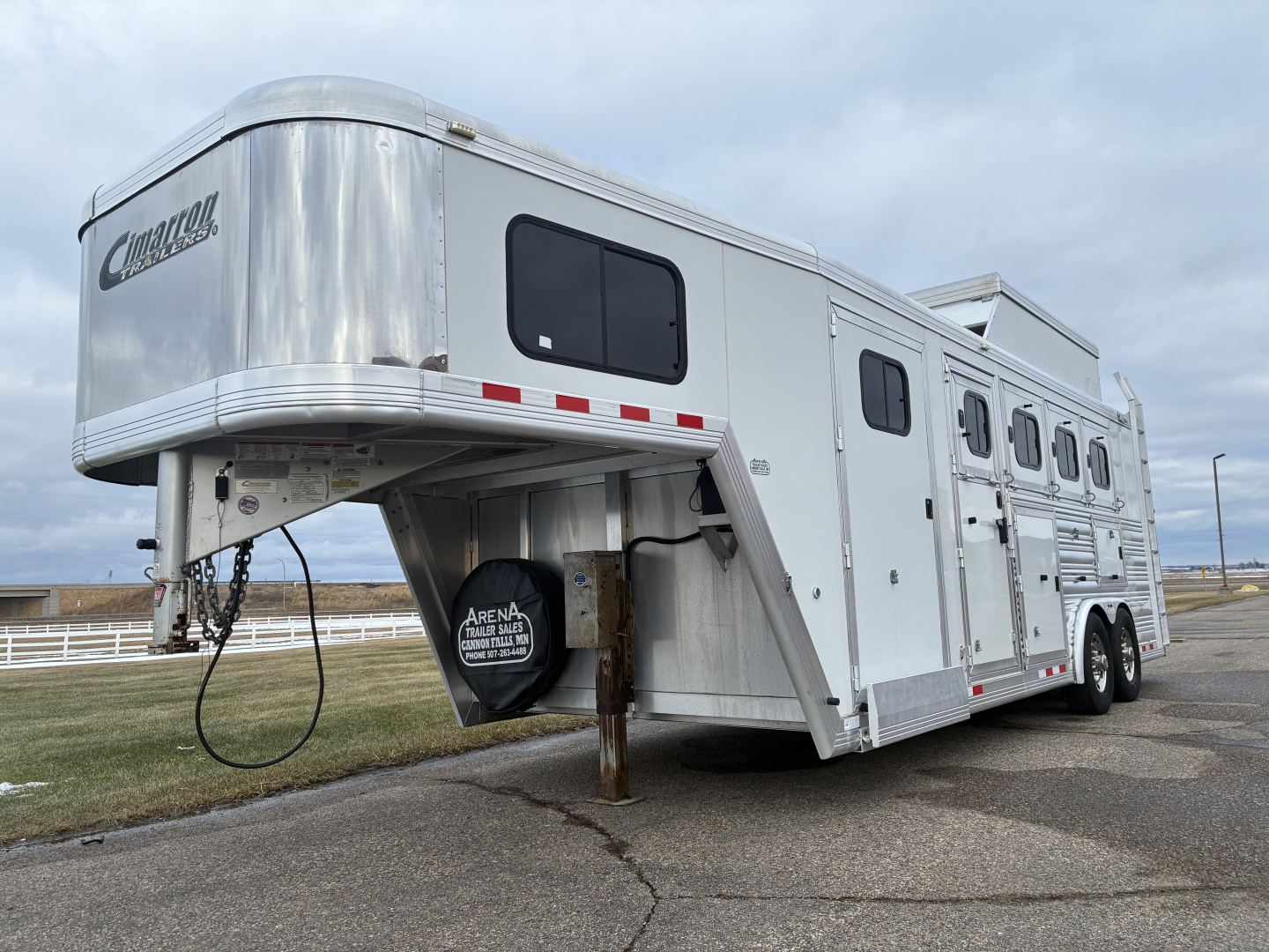 Used 2012 Cimarron 4 Horse Gooseneck Horse Trailer