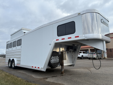 Used 2012 Cimarron 4 Horse Gooseneck Horse Trailer