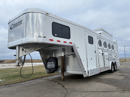 Used 2012 Cimarron 4 Horse Gooseneck Horse Trailer