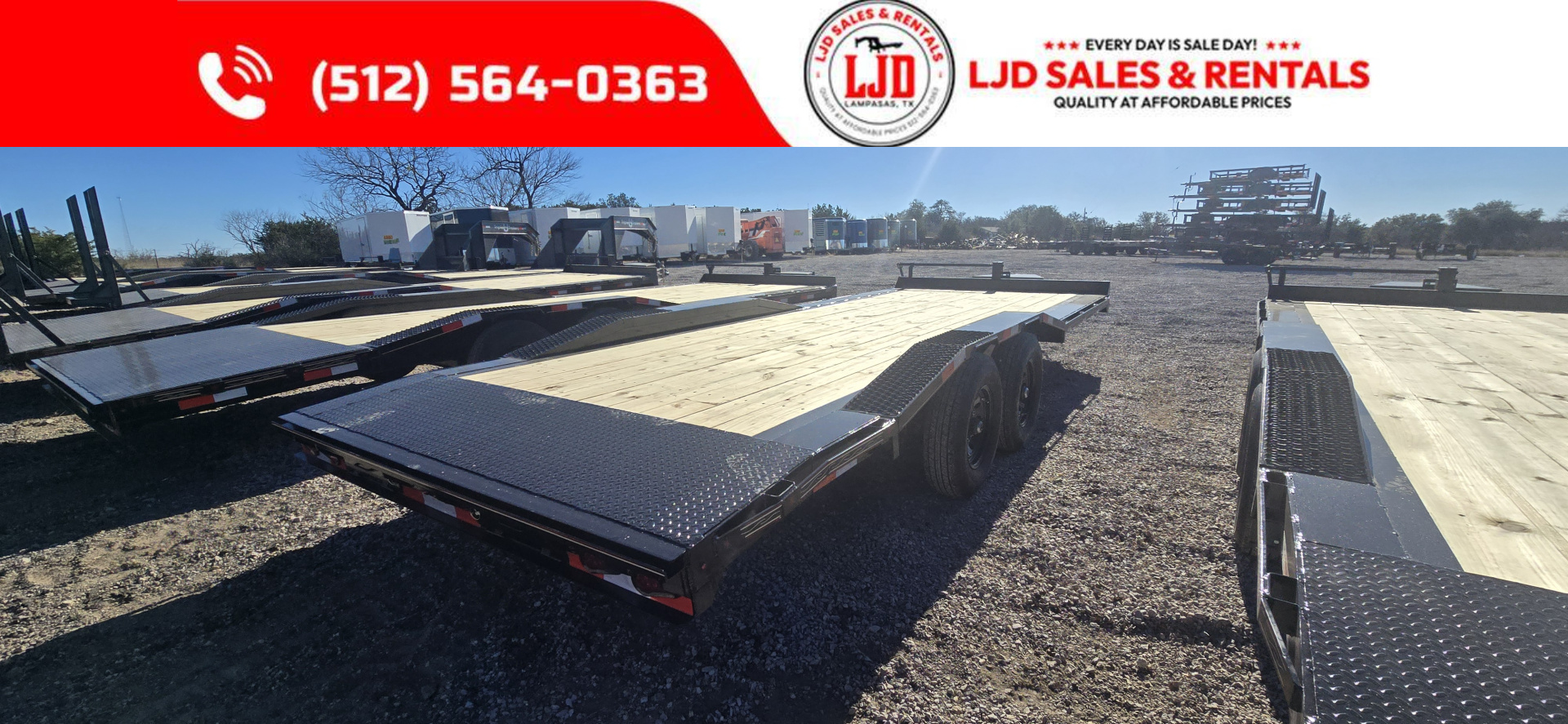 New 2026 Triple R - Drive Over Fender - 102" x 22' - Equipment Trailer