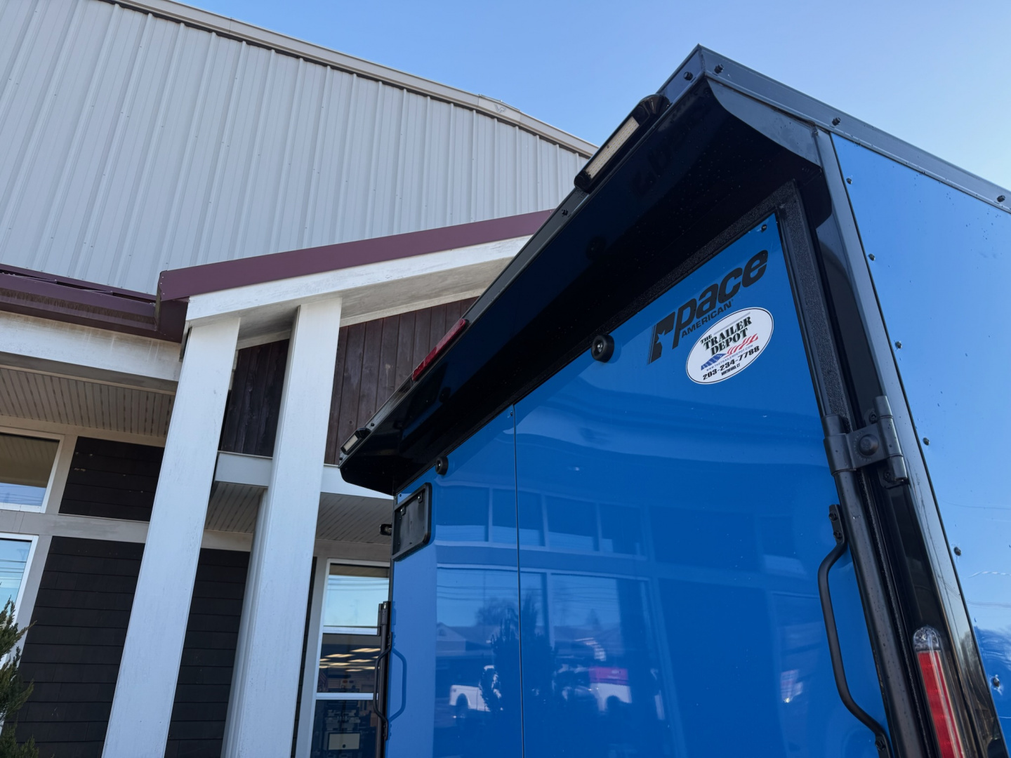 New Pace American 7' x 14' + V-Nose Enclosed Cargo Trailer with Ramp Door 7K