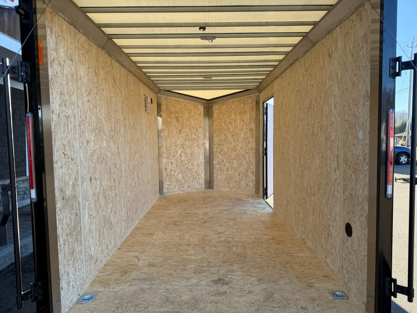 New Pace American 7' x 14' + V-Nose Enclosed Cargo Trailer with Ramp Door 7K