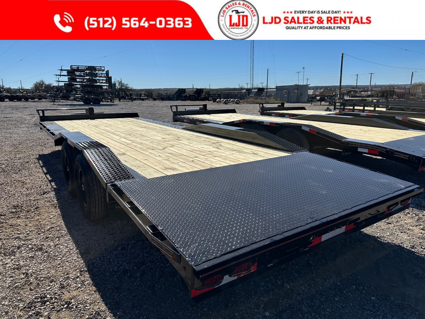 New 2026 Triple R - Drive Over Fender- 102" X 24' - Equipment Trailer