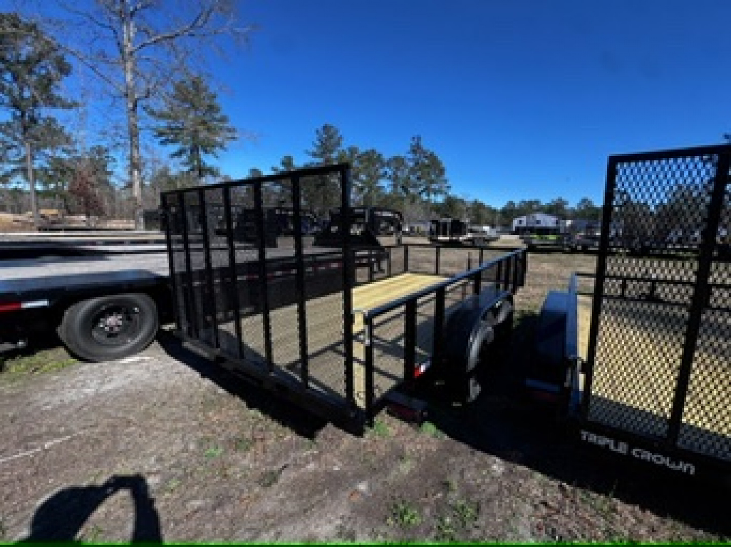 New 2026 Triple Crown Trailers 7x14 2' Mesh Sided Utility Trailer