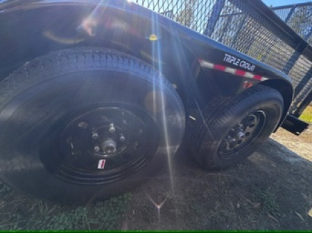 New 2026 Triple Crown Trailers 7x14 2' Mesh Sided Utility Trailer