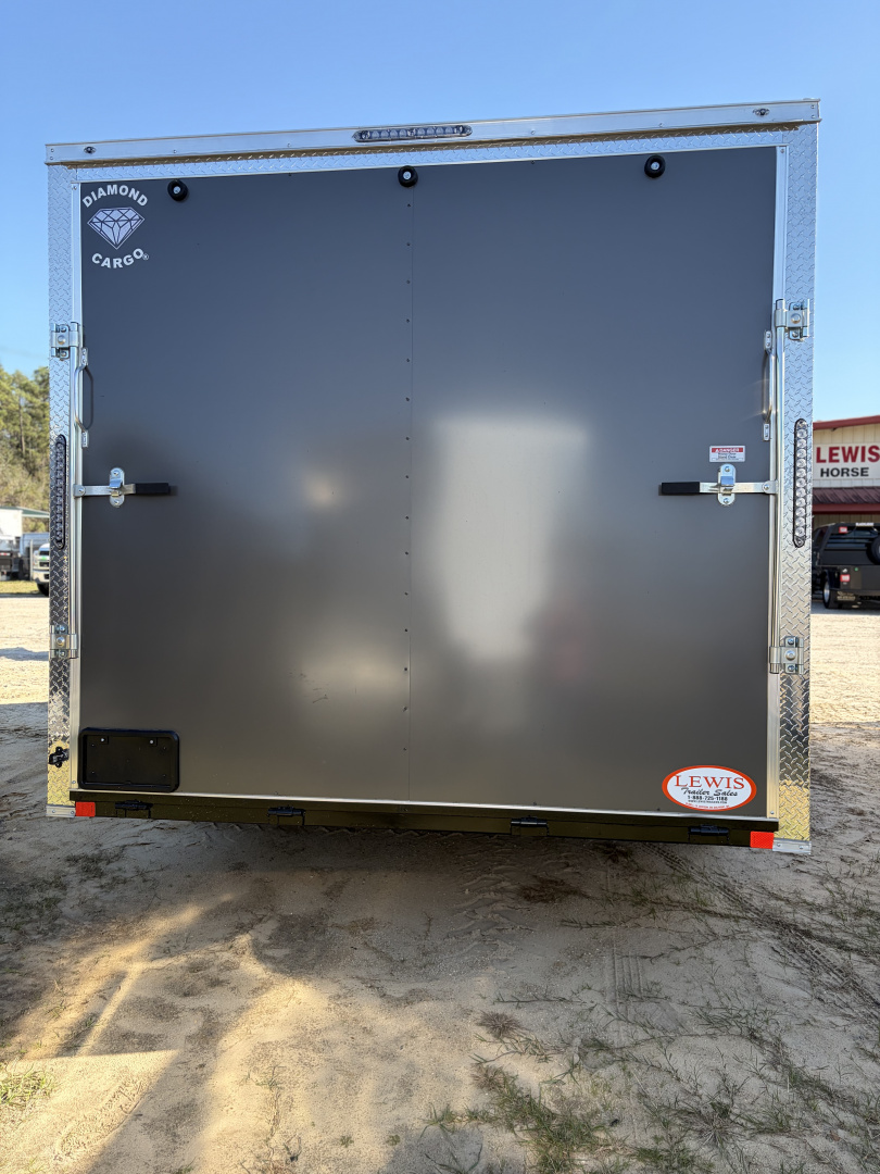 New 2026 Diamond Cargo 8.5X16 Tandem Axle Cargo / Enclosed Trailer with Side Door & Rear Ramp