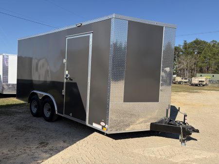 New 2026 Diamond Cargo 8.5X16 Tandem Axle Cargo / Enclosed Trailer with Side Door & Rear Ramp