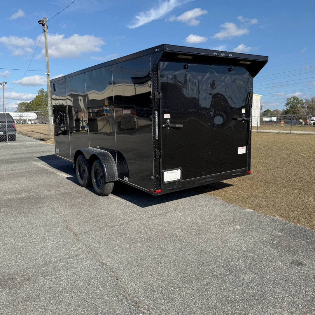 New 7X16 Black Standard Trailer