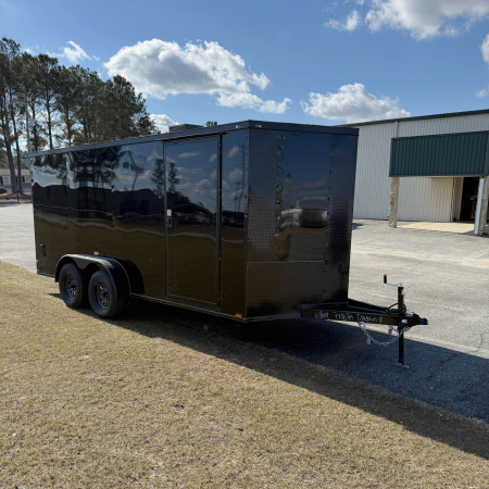 New 7X16 Black Standard Trailer
