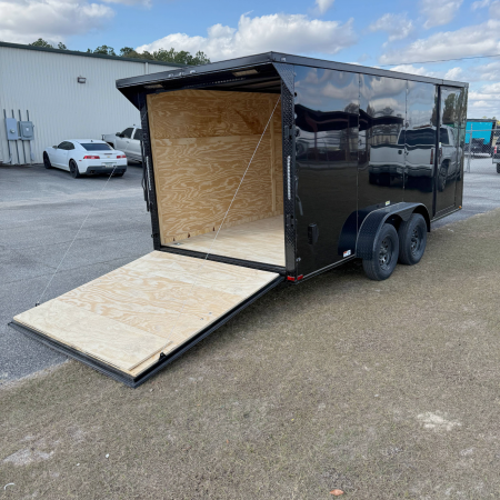 New 7X16 Black Standard Trailer