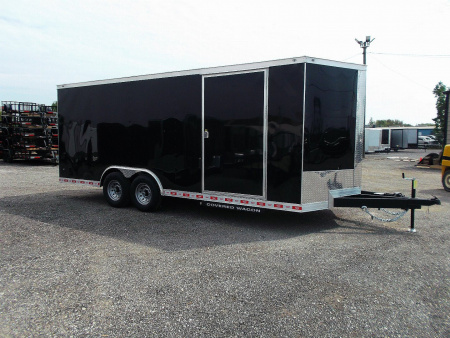 New 2025 COVERED WAGON TRAILERS 8.5x20 Cargo / Enclosed Trailer / XXL Package / 7ft Interior Height / 7000# Torsion Axles / Extra Wide Heavy Duty Ramp / .030 Black Heavy Duty Skin / 48  RV Side Door / RV Step