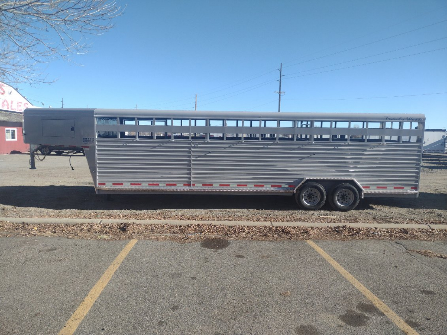 New 2026 Trails West Hotshot 28' Stock Trailer