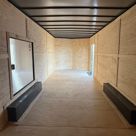 New 8.5X28 White Standard Car Hauler Trailer