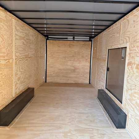 New 8.5X28 White Standard Car Hauler Trailer