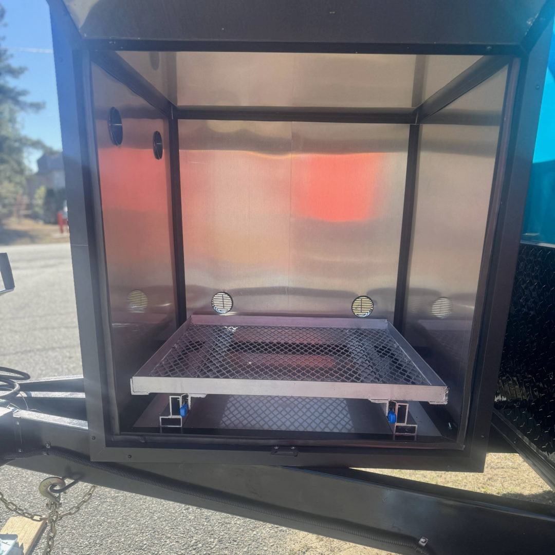 New 7X14TA Water Blue & Black Pet Grooming Trailer