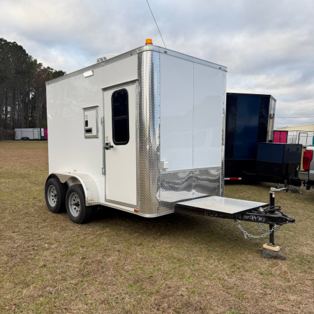 New 6X10TA White Splicing Trailer