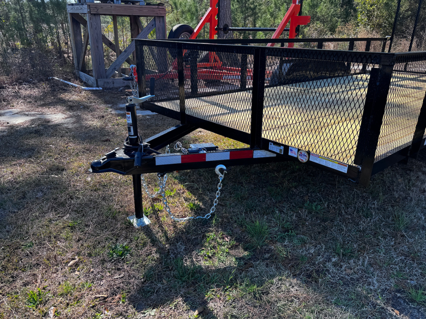 New 2026 Triple Crown Trailers 7'X16' 2-3500LB AXLES 2' MESH Utility Trailer