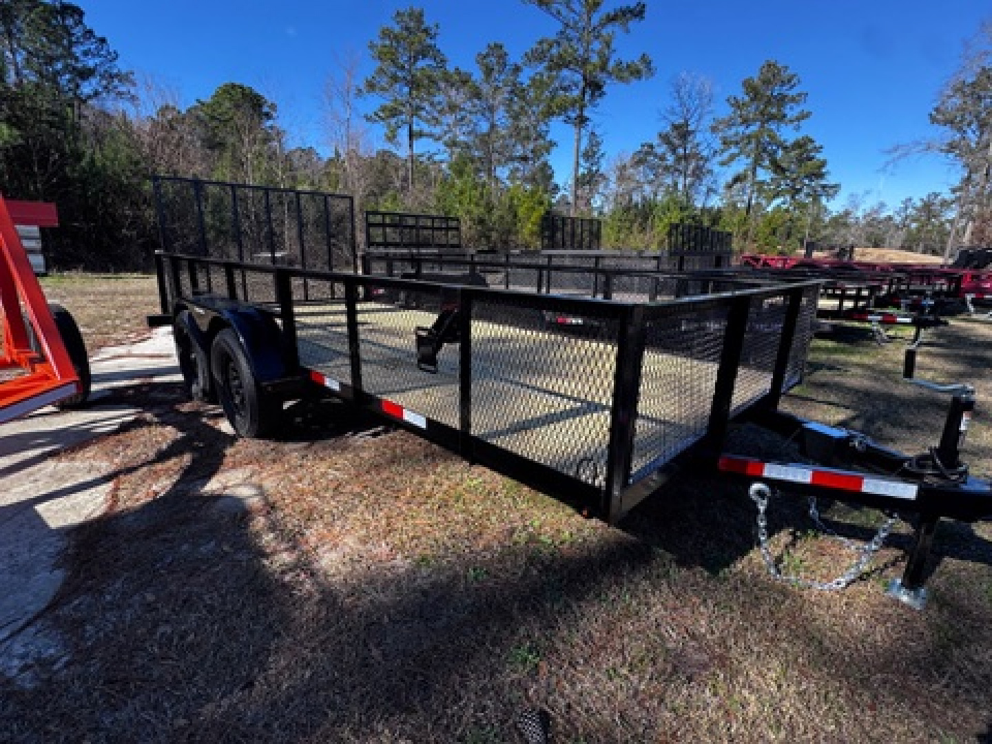 New 2026 Triple Crown Trailers 7'X16' 2-3500LB AXLES 2' MESH Utility Trailer