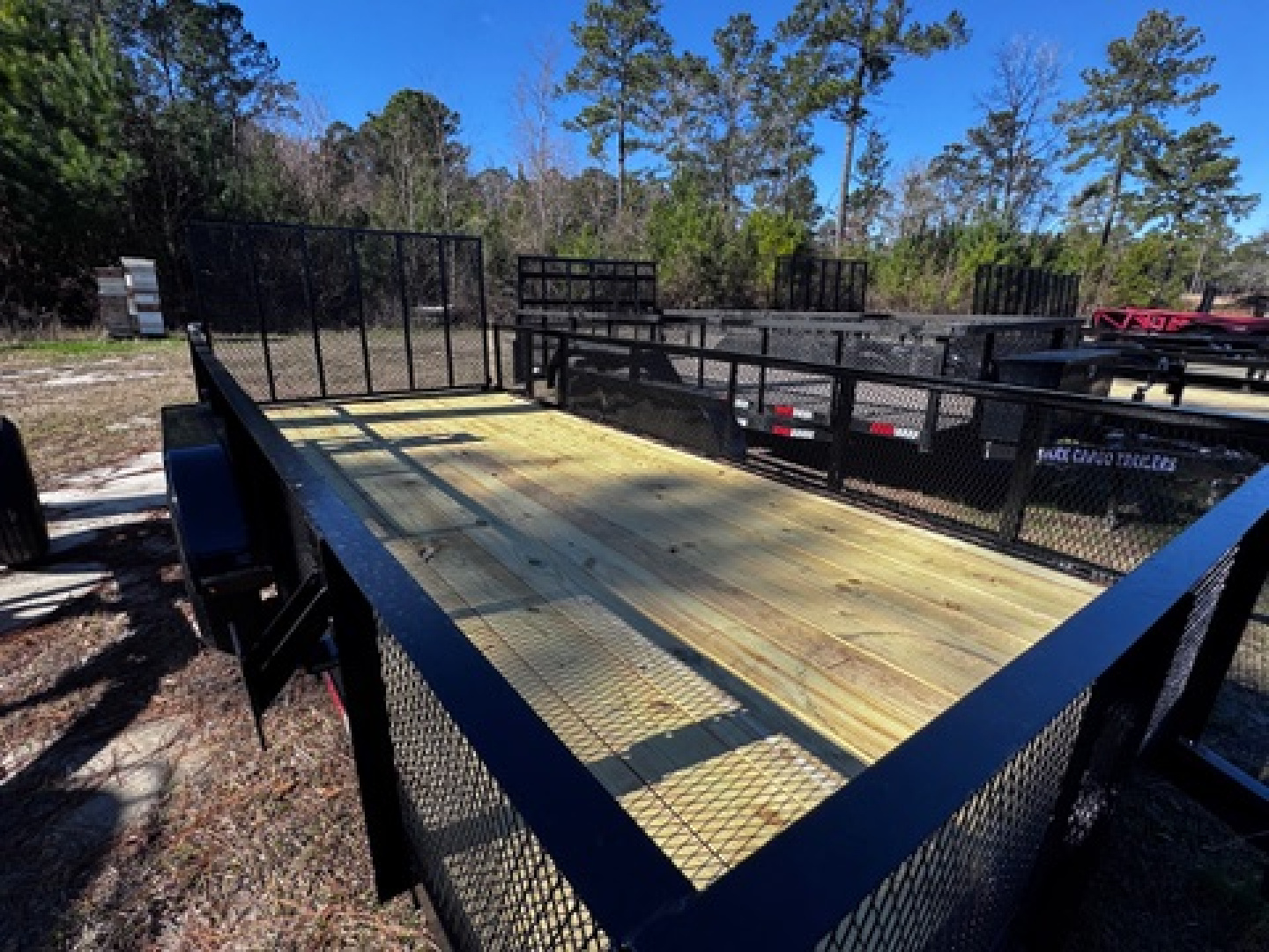 New 2026 Triple Crown Trailers 7'X16' 2-3500LB AXLES 2' MESH Utility Trailer