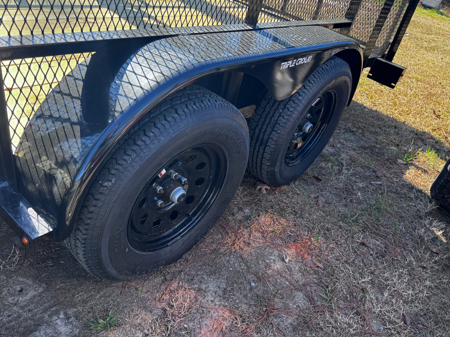 New 2026 Triple Crown Trailers 7'X16' 2-3500LB AXLES 2' MESH Utility Trailer