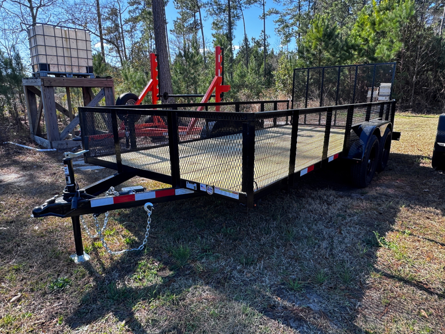 New 2026 Triple Crown Trailers 7'X16' 2-3500LB AXLES 2' MESH Utility Trailer