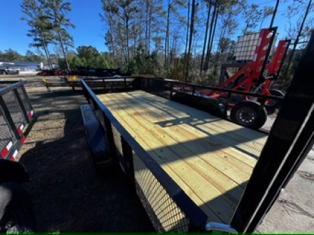 New 2026 Triple Crown Trailers 7'X16' 2-3500LB AXLES 2' MESH Utility Trailer