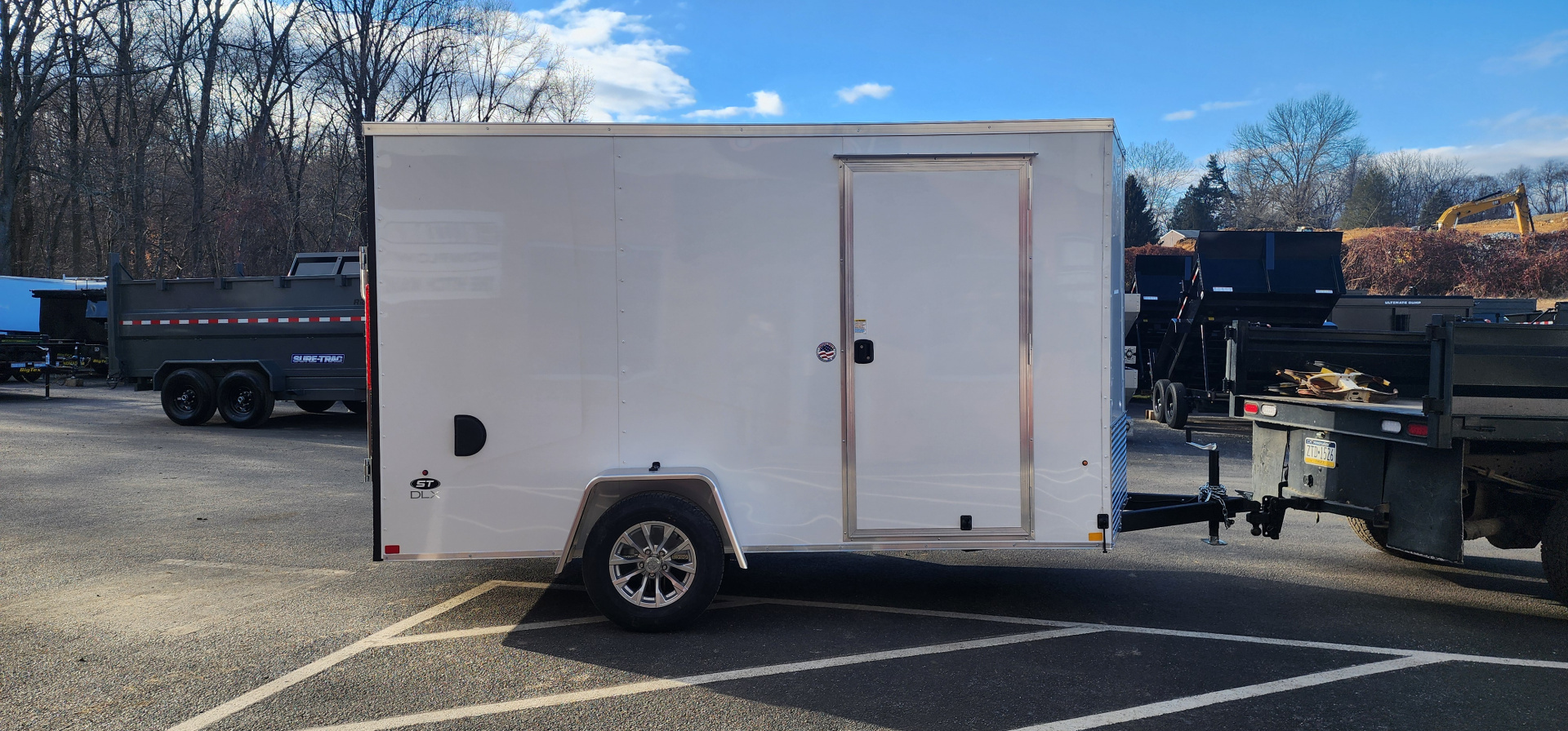 New 6 x 12 Look ST DLX Cargo 3k w/ Silver Aluminum Wheels