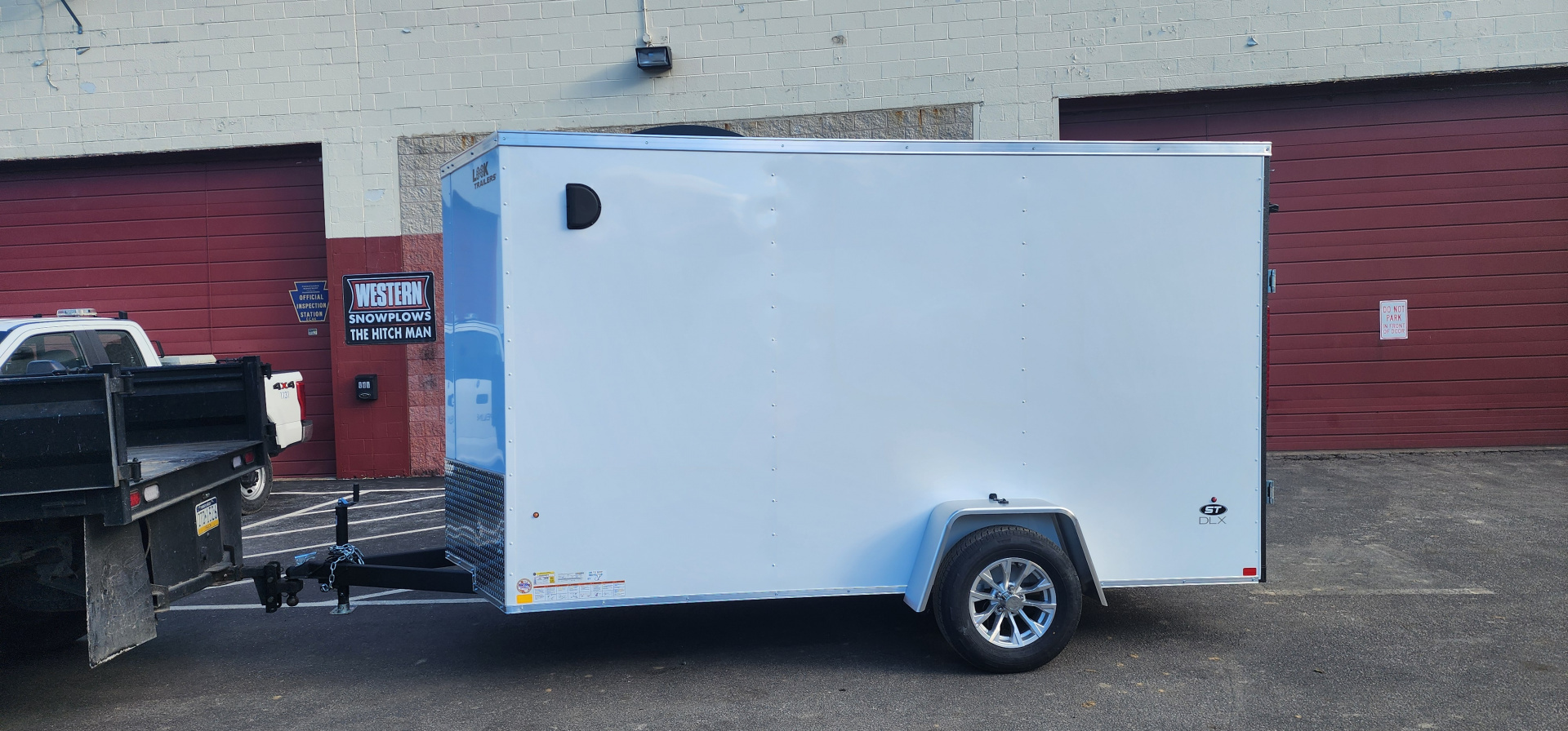 New 6 x 12 Look ST DLX Cargo 3k w/ Silver Aluminum Wheels