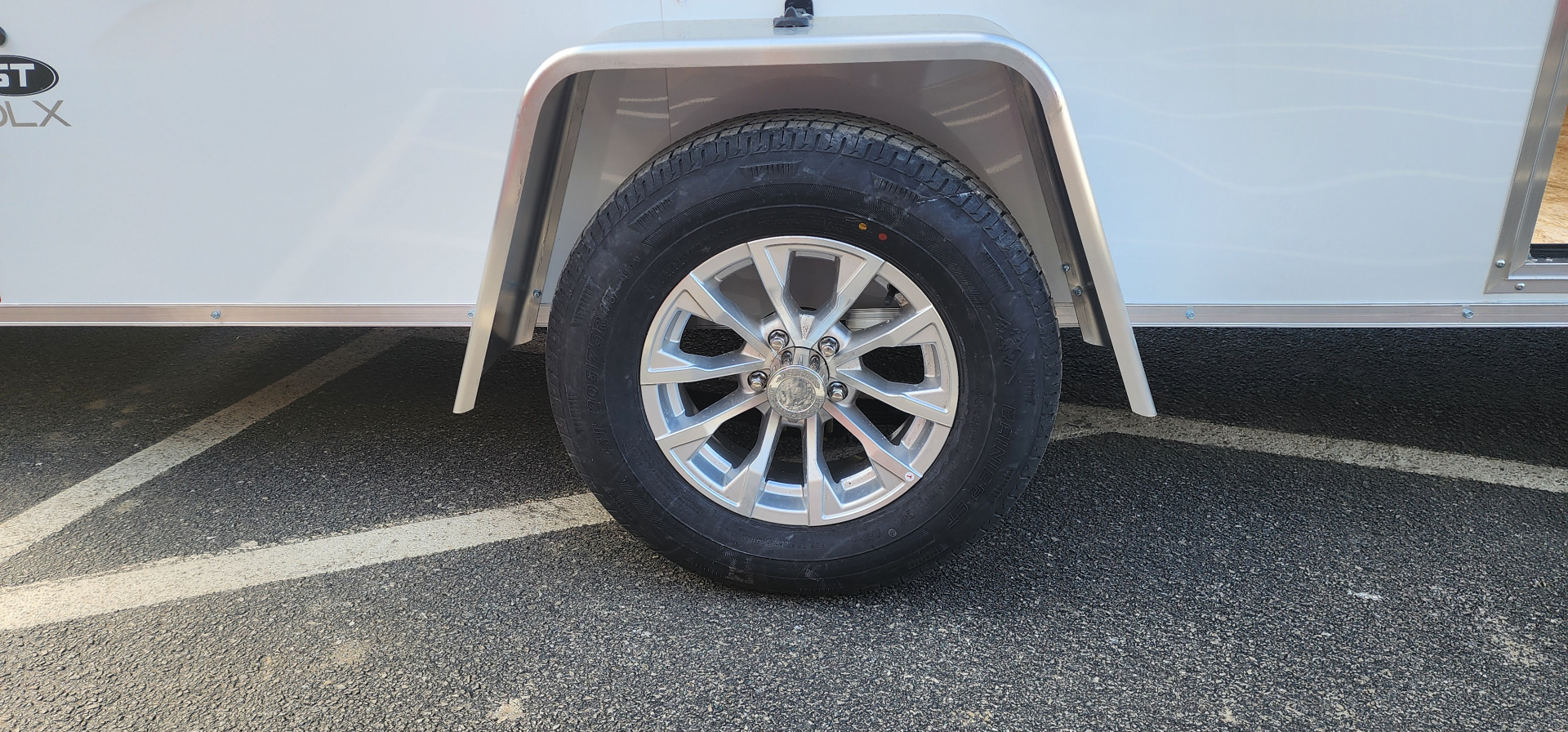 New 6 x 12 Look ST DLX Cargo 3k w/ Silver Aluminum Wheels