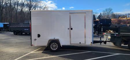 New 6 x 12 Look ST DLX Cargo 3k w/ Silver Aluminum Wheels