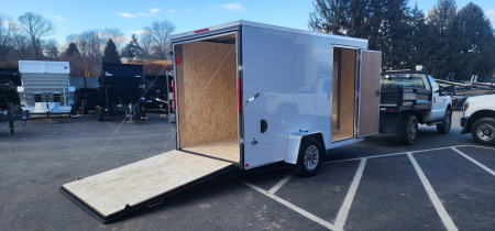 New 6 x 12 Look ST DLX Cargo 3k w/ Silver Aluminum Wheels