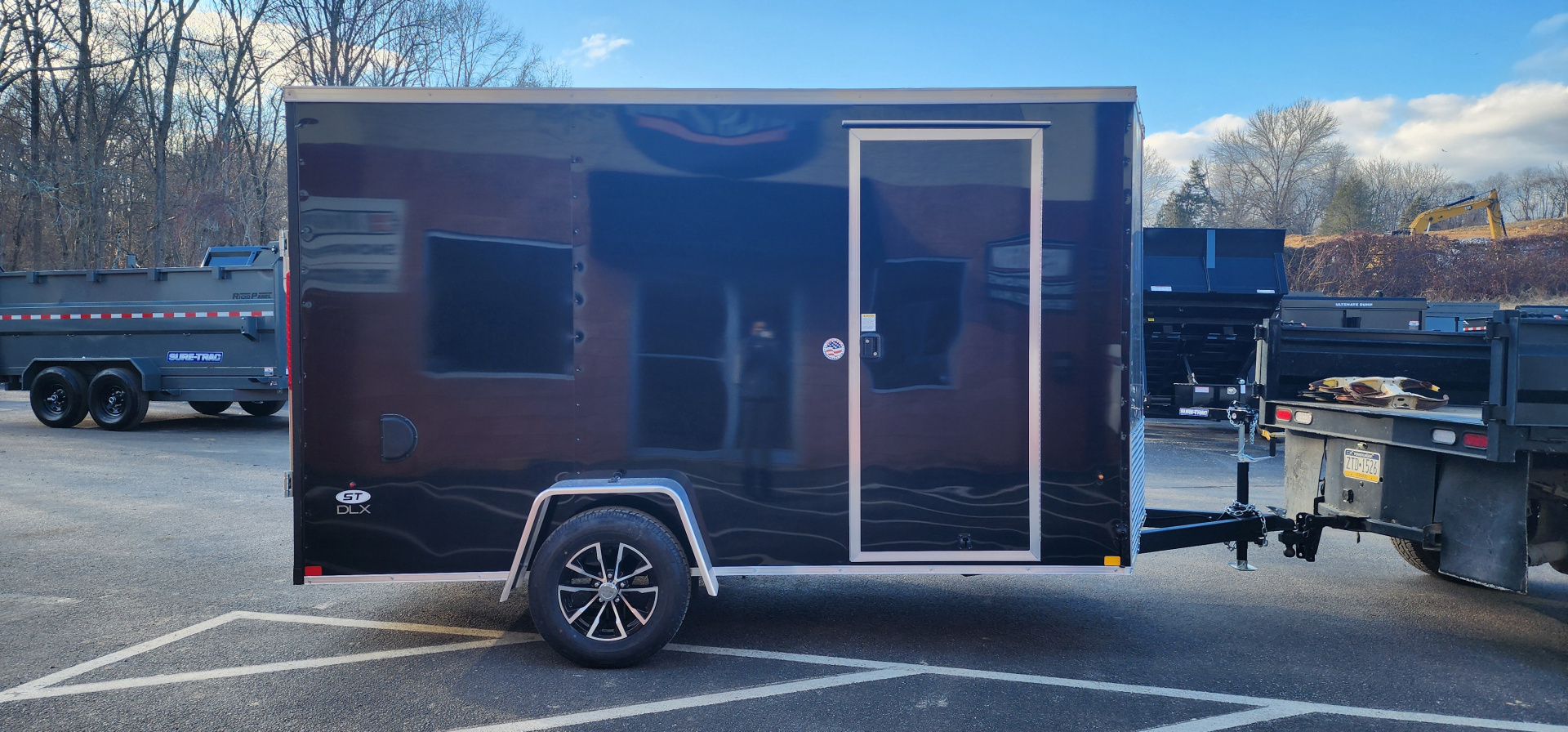 New 6 x 12 Look ST DLX Cargo 3k w/ Black Aluminum Wheels