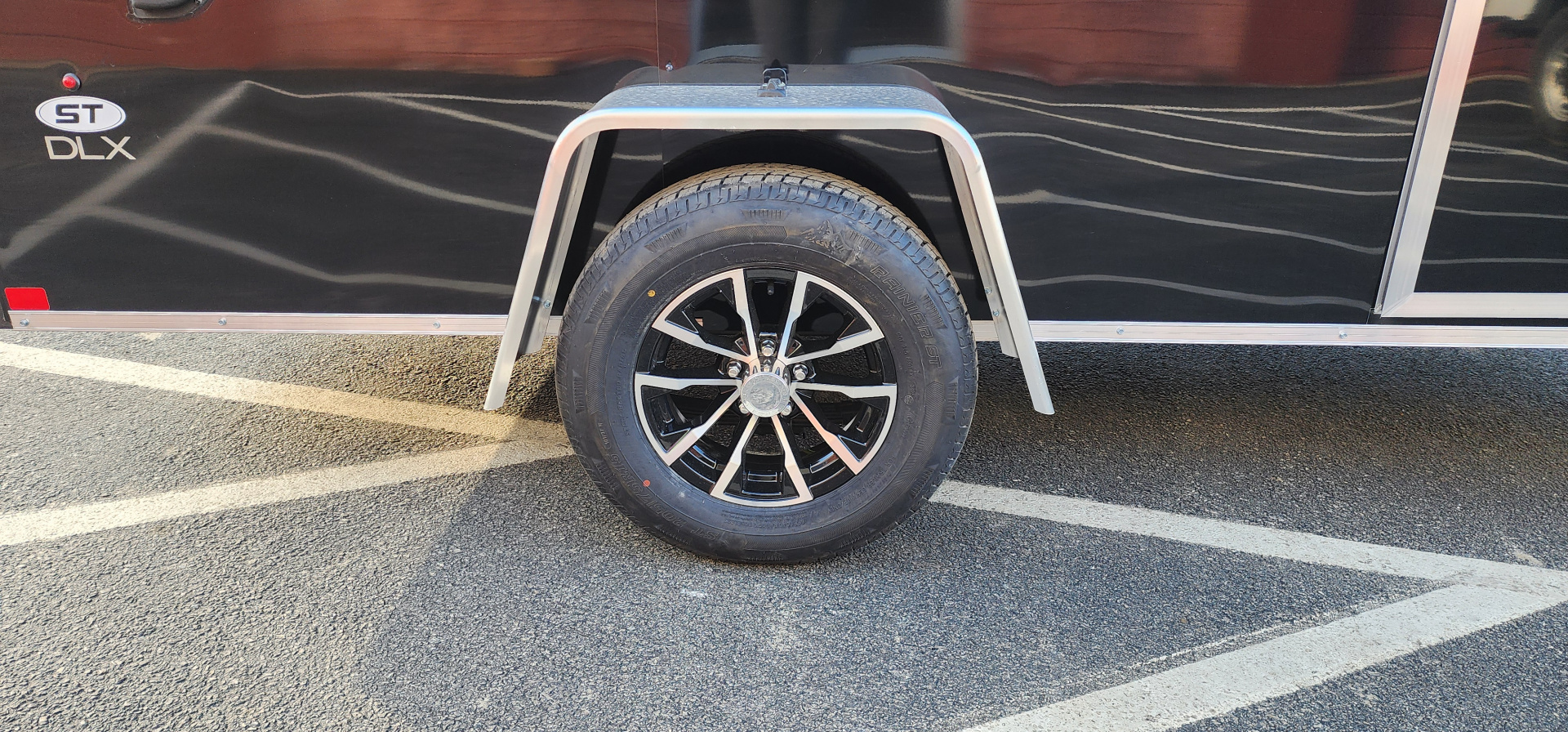 New 6 x 12 Look ST DLX Cargo 3k w/ Black Aluminum Wheels