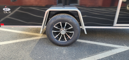 New 6 x 12 Look ST DLX Cargo 3k w/ Black Aluminum Wheels