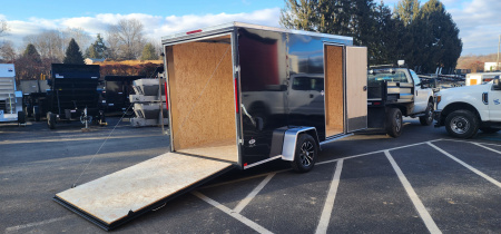 New 6 x 12 Look ST DLX Cargo 3k w/ Black Aluminum Wheels